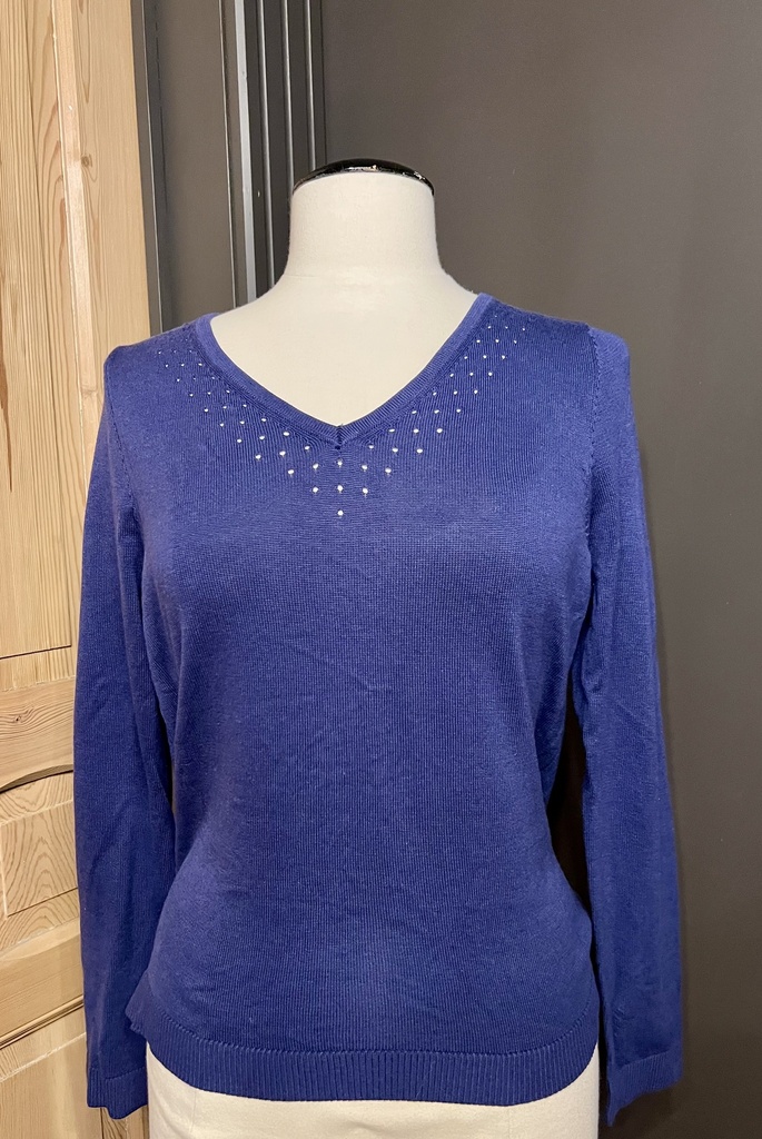 La fiancée Pull cobalt