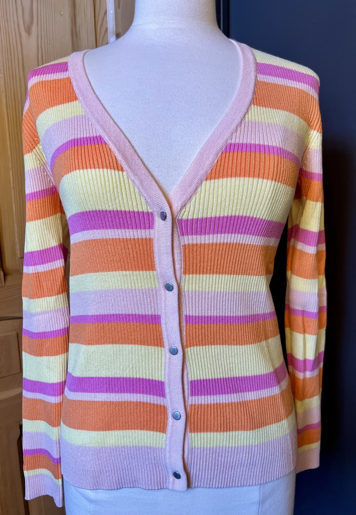 OUTLET - Costa Mani Gilet rayé (S)